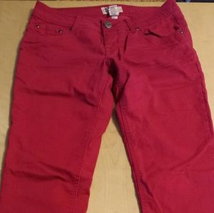 So pink skinny jeans size 9